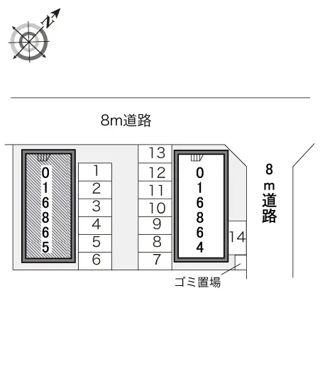 ★手数料０円★江別市東野幌本町　月極駐車場（LP）